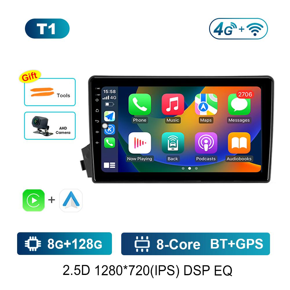 Carplay Автомобильный Радио Мультимедийный Плеер WiFi для SsangYong Actyon C100 2005 - 2011 GPS Navi 4G HD Экран Android Система Головное Устройство