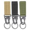 Tactical Nylon Webbing Buckle Carabiner Hook EDC Molle Backpack Belt Clip Keychain Hanger For Outdoor Climbing Camping