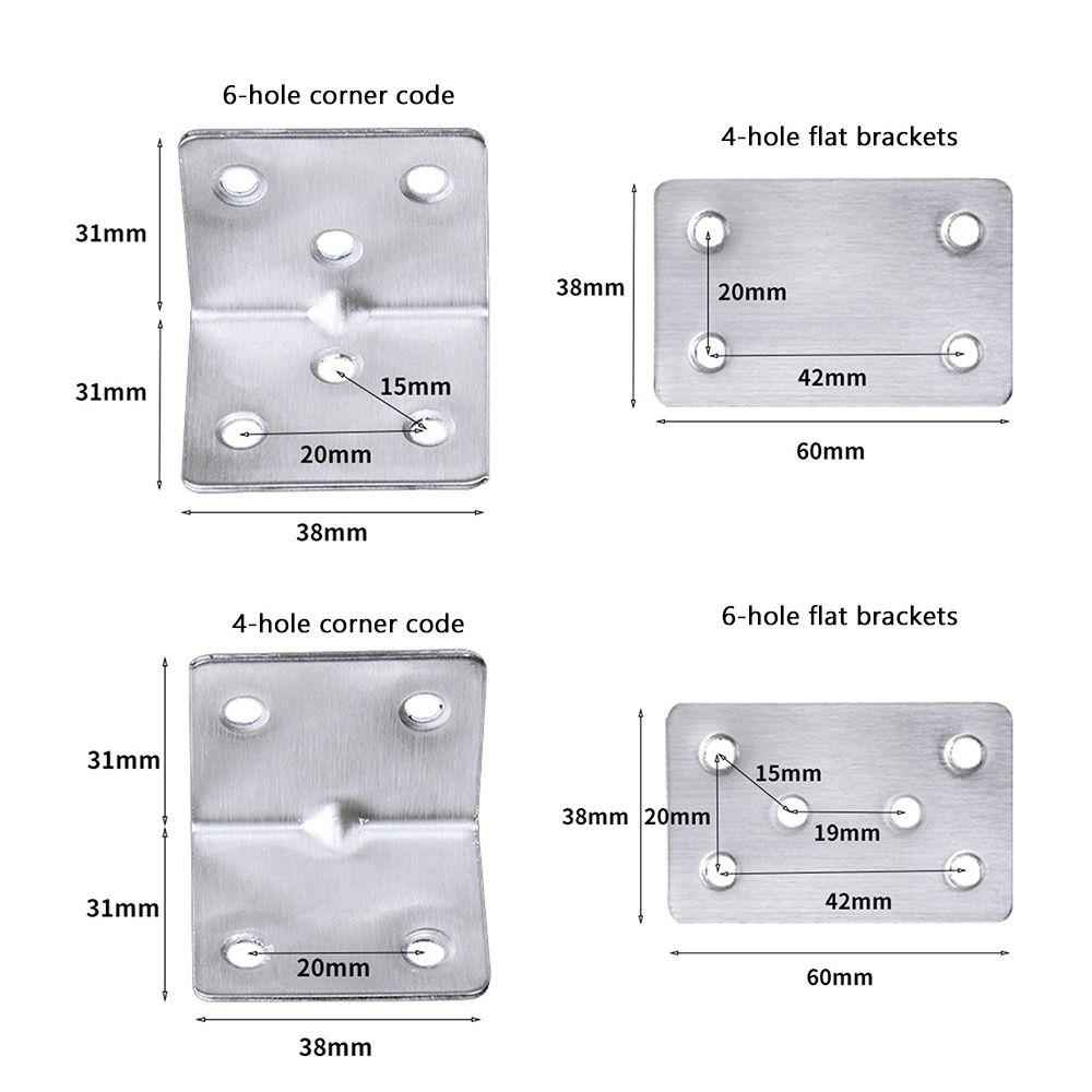 5 шт./компл. крепежный уголок для мебели соединительный уголок из нержавеющей стали треугольный кронштейн