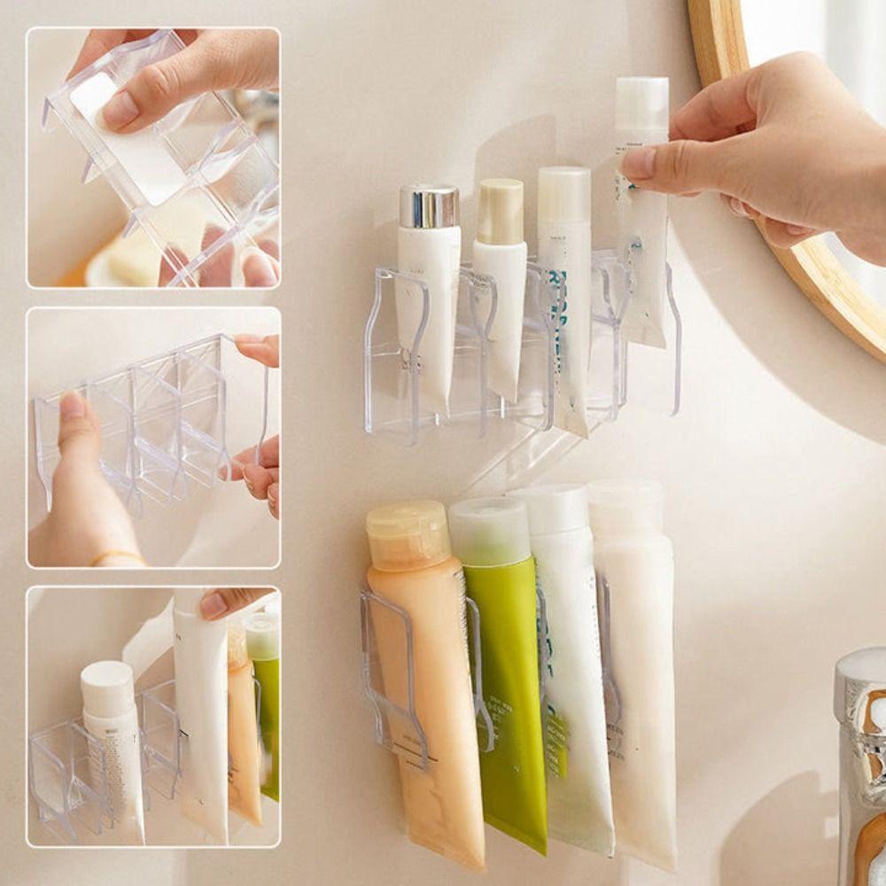 Dual Purpose Facial Cleanser Holder Large Capacity Cosmetics Rack Bathroom Supplies