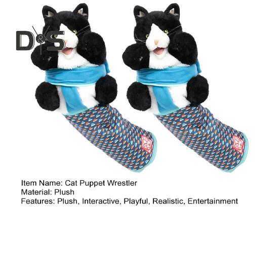 1 шт/2 шт кошка кукла борец игрушка интерактивные мягкие игрушки ручная кукла с жесткой подкладкой для безопасной игры кошка кукла борец игрушка для борьбы от скуки