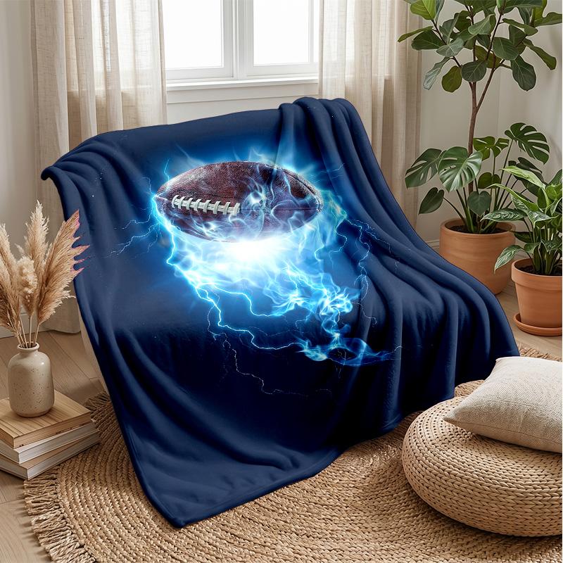 Electric Football Energy 3 Theme blanket Lightweight Warm Flannel Blanket Decorative Throw Blanket for Home Decoration