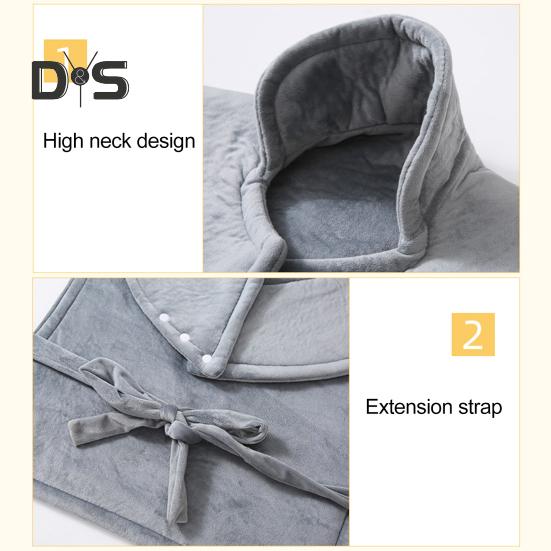 Электрическая грелка с автоматическим выключением, розетка 240 В, Великобритания, регулируемые кнопки, подогрев плеч, шеи, спины, 9 скоростей, регулировка температуры, управление одной кнопкой, грелка