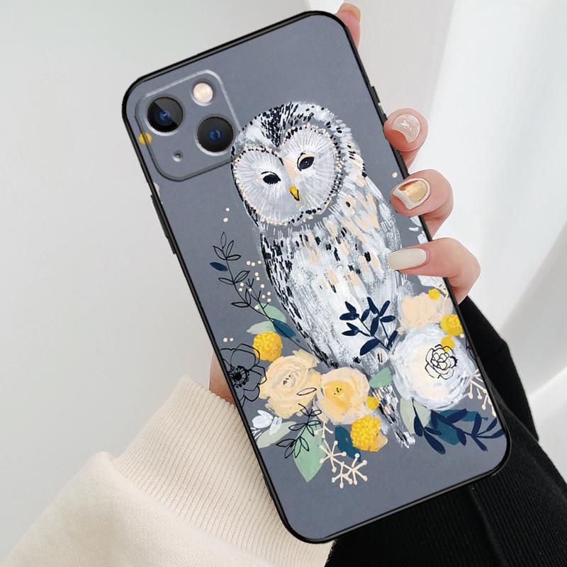 Милый Мультяшный Чехол-Сова для iPhone 17 Pro Max 16 15 14 11 12 13 Pro Max mini 15 16 Plus 16e 17 Air Cover