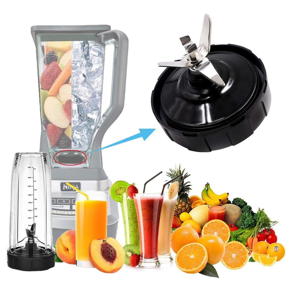 7-лезвийный мужской нож для блендера с резиновой прокладкой, запасная часть, совместимая с NurtiNinja AutoiQ BL480 BL482 BL642 BL682 NN102