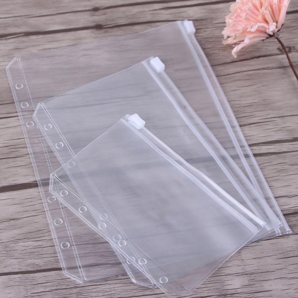 1/5PCS Zipper Plastic Resealable Zip Lock PVC Storage Pouch Bag Matte Clear
