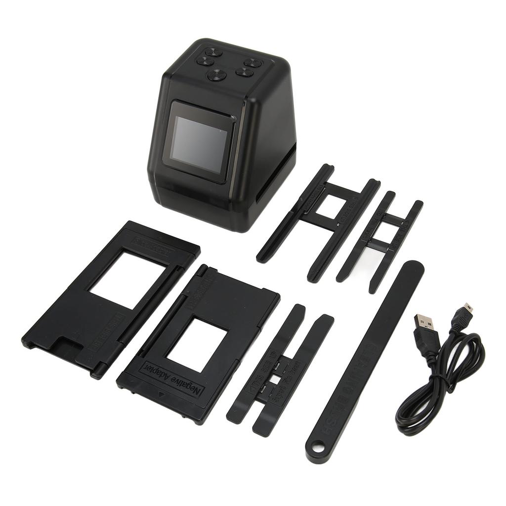 Film Slide Scanner Convert 135 126 110 Films Slides To Negatives Color Black White JPG Photos 22MP with 2.0in LCD Screen