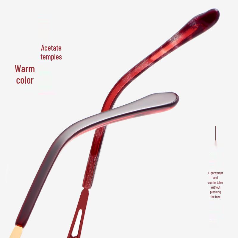 Изысканная ультралегкая оправа для очков из металлического сплава для женщин с маленькими лицами