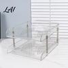 Clear File Organizer Desk Organizer Stackable Transparent Layers PET Rack Desktop Space Saving for A4 Documents And Stationery Accessories
