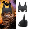 Cat Bat Mask Superhero Cat Mask Cat Bat Hero Cosplay Mask Pet Costume Accessory for Halloween Costume Party Dress-up