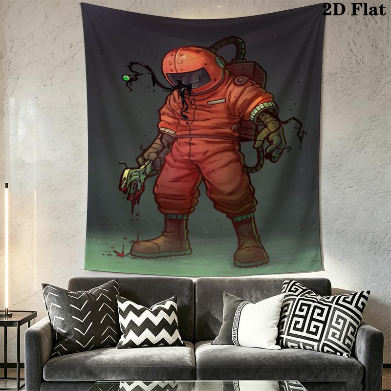 Lethal Company Wall Tapestry Aesthetic Wall Hanging Printed Fabric Blanket Decorative Tapestries for Bedroom Living Room Home Decor