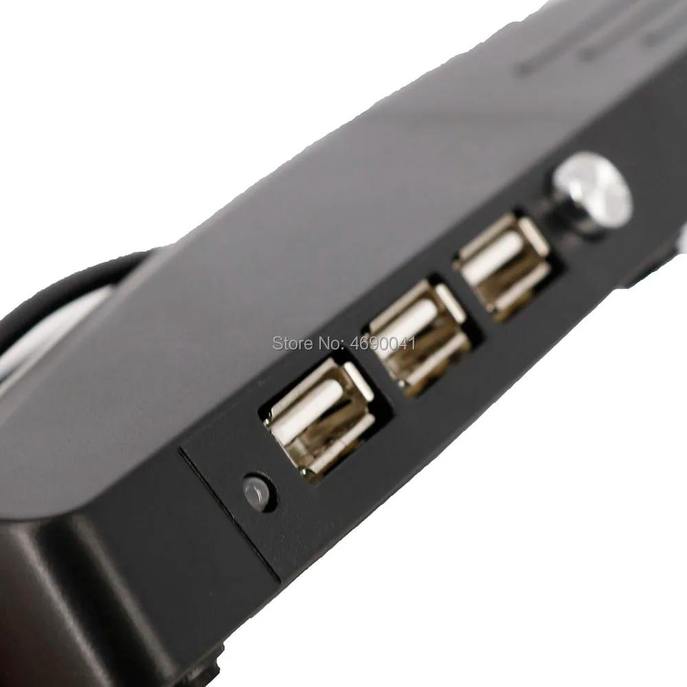 3 USB Hub 2.0 Dual Cooling Fan Station Vertical Stand for PlayStation PS4 Pro