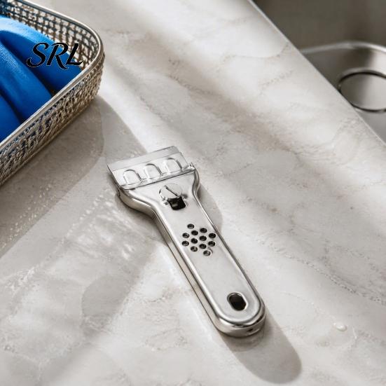 Stainless Steel Cleaning Blade Spatula with Replaceable Blade, Multi Surface Window Tool Scraper, Multifunction for Glass Windows Tiles Metal Scraping