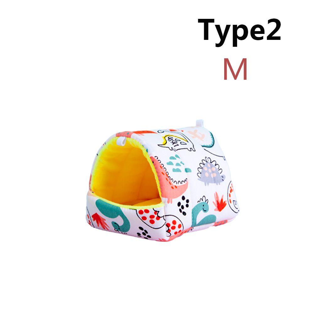 Мягкая удобная зимняя мини-клетка для хомяка, гнездо для морской свинки, спальное место для маленького животного, теплый коврик