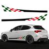 Для Alfa Romeo Giulietta Наклейки на боковые двери автомобиля ПВХ Гонки Спортивная графика Полосы Виниловая пленка Отделка Наклейки Тюнинг Автоаксессуары
