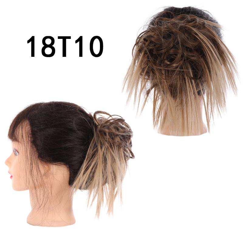 Шиньоны из синтетических волос, грязные резинки для волос, резинка для волос, пучок, прямая прическа, наращивание волос для женщин