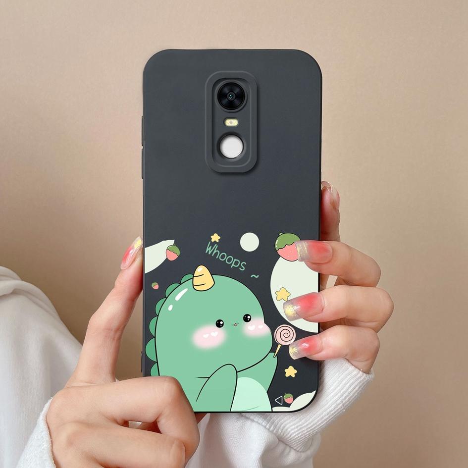 Чехол для Redmi Note 8 7 7S 9 9S 9T 10 10S 10T 5 K80 Pro Max Plus Naughty Dinosaur Patterns Мягкий силиконовый чехол премиум-класса для защиты Redmi Capa