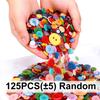 125/185pcs 0.7-2.5cm Colorful Round Plastic Buttons - Assorted Sizes for DIY Sewing/Knitting Crafts & Clothing Decoration ZSY