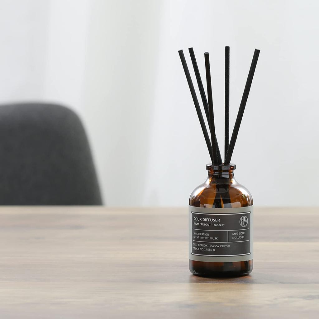ALTROSE Fuji Boeki Ароматический диффузор с ротанговыми палочками 50 мл Белый мускус Аромат для комнаты Жасмин Ландыш 14589