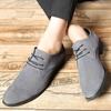 High Quality Men Derby Suede Genuine Leather Dress Shoes Casual Sneakers Luxury Brand Loafers Men Classic Flats Oxfords Shoes