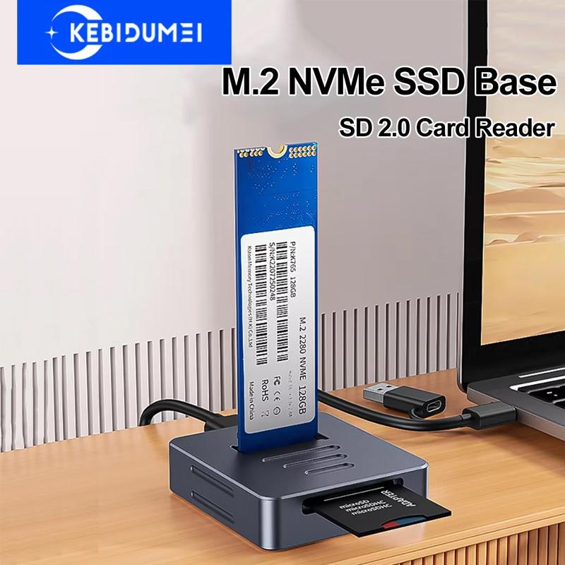 Док-станция M.2 NVMe Внешний корпус для SSD-накопителя Жесткого диска Картридер SD 2.0 Скорость онлайн чтения и записи 10G Корпус для SSD