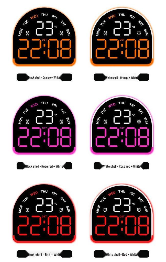 Многофункциональный светодиодный будильник с подсветкой, отображением температуры и несколькими будильниками