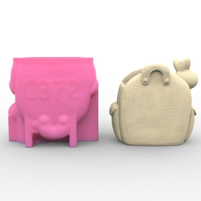 Silicone Mold for Succulent Plant S Garden Statues Backpack Flower Mold Unique Pen Holder Resin Molds