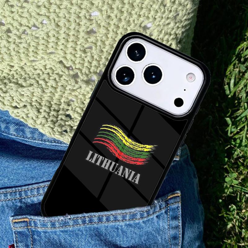 Флаг Литвы Литовский чехол для мобильного телефона Совместим с IPhone 17 16 15 14 13 12 11 Pro Max 17 Air cover