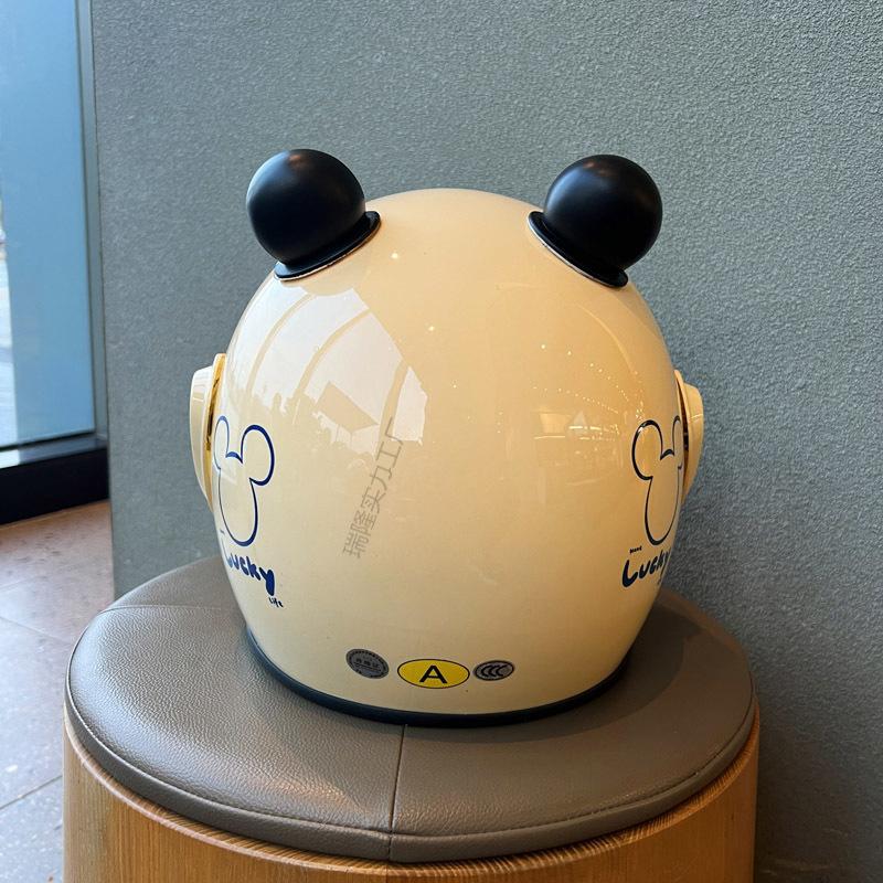 Helmet Electric Car Ears Four Seasons Universal Battery Motorcycle Hat Cartoon