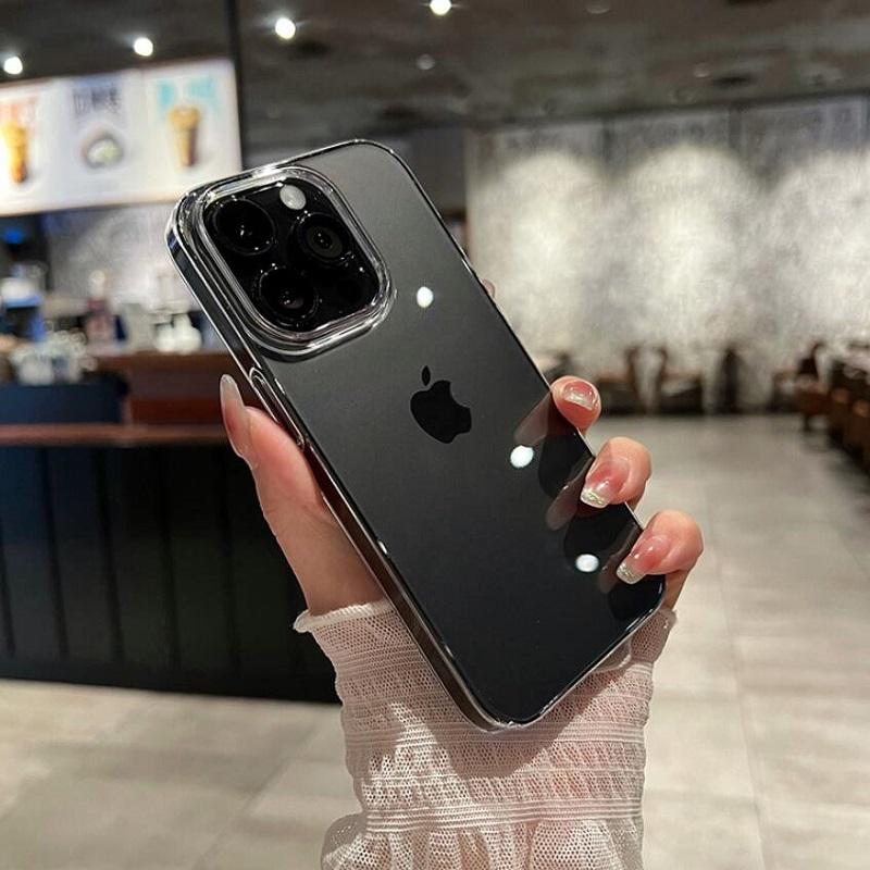 Роскошный прозрачный противоударный чехол для телефона для IPhone 15 14 13 12 11 Pro Max X XR XS 7 8 Plus SE3 Mini Жесткий пластиковый ПК Прозрачная крышка