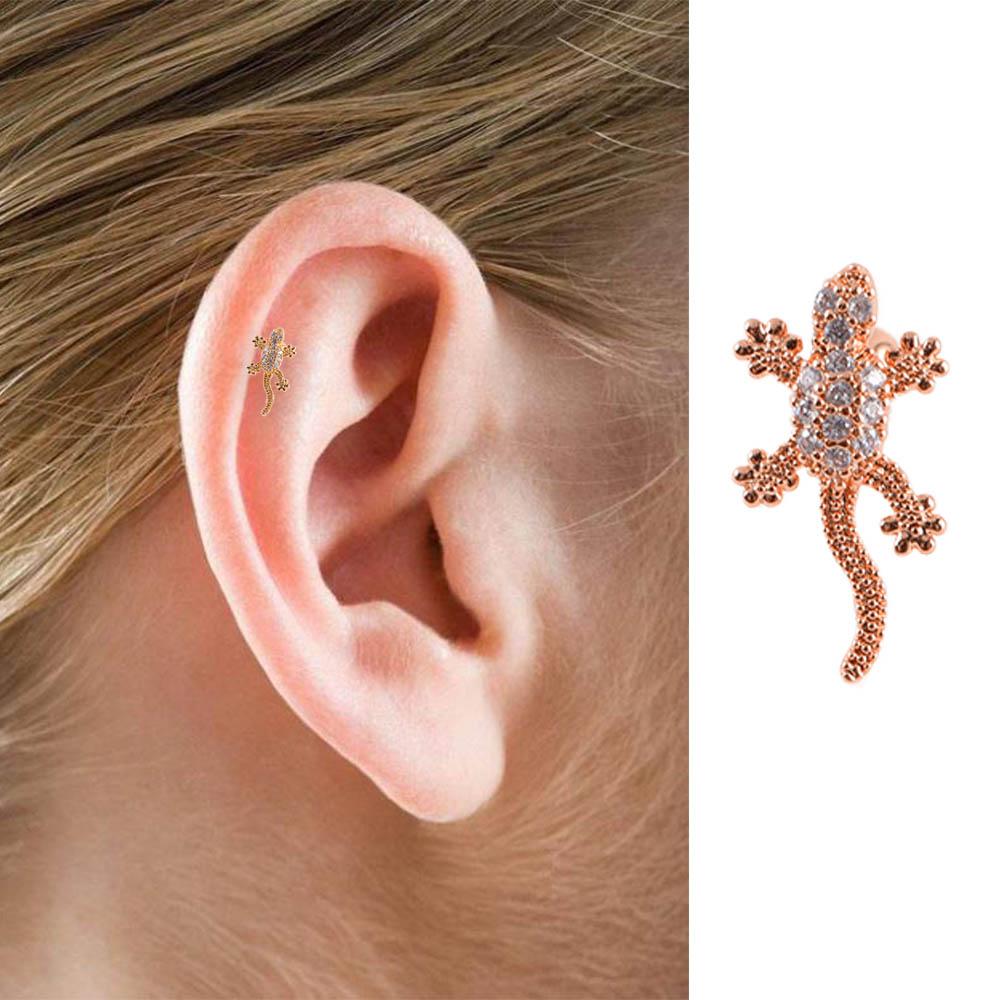 Lizard Cartilage Tragus Screw Back Helix 1Pc Fashion Accessories Piercing Jewelry Ear Stud Earring