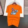 Хлопковые топы Funky Brand Bunny Funny Cartoons Short Sleeve Men Personality Street T Shirts Loose Oversize Tees Дышащие Мягкие