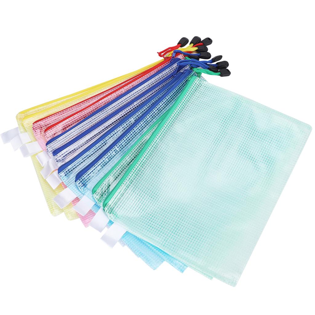 10 шт. Сетчатая сумка для документов формата А5, защитный карман, классифицированные офисные принадлежности