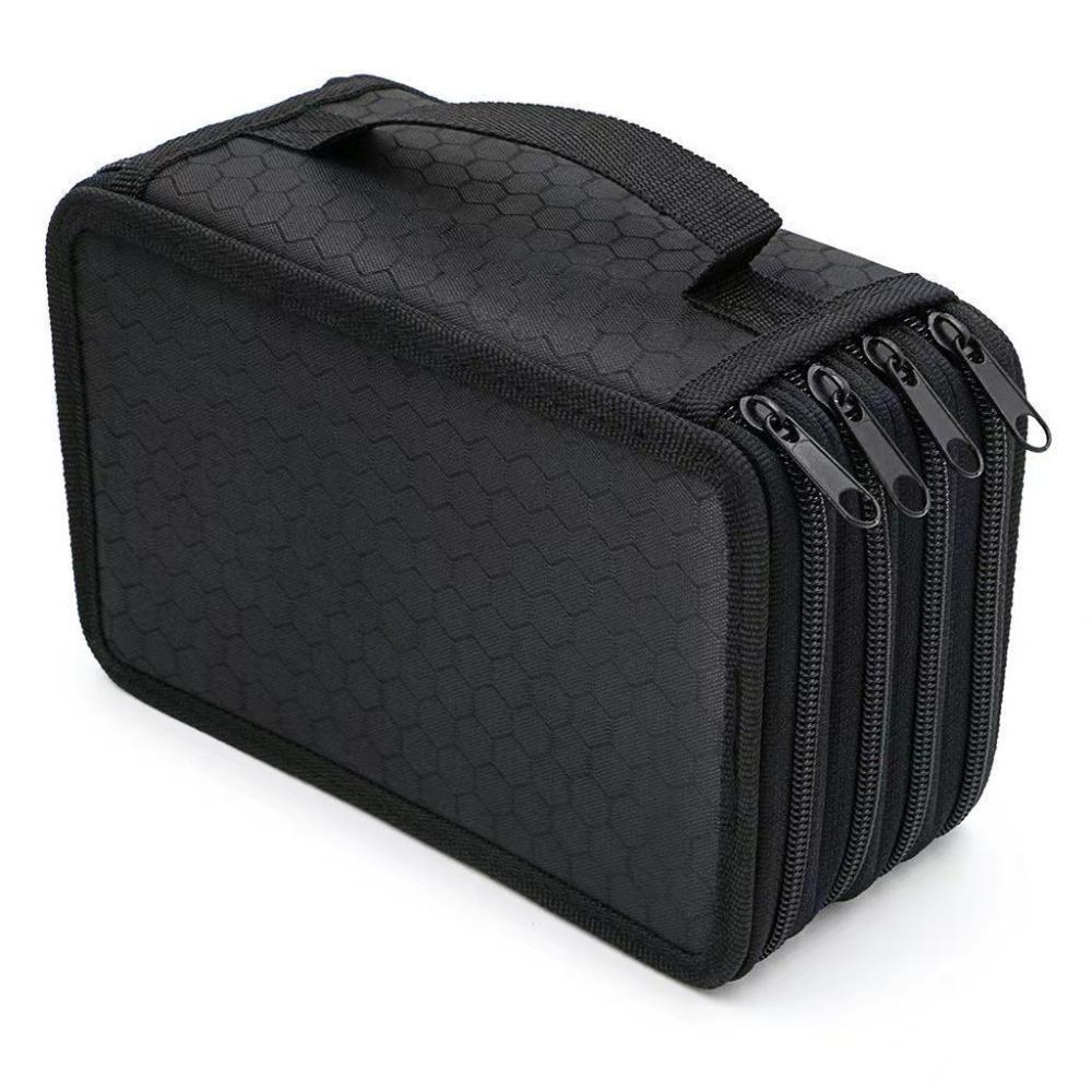 72 Holes Colored Pencil Bag Large Capacity School Stationery Bag Pen Pouch Office Accessories