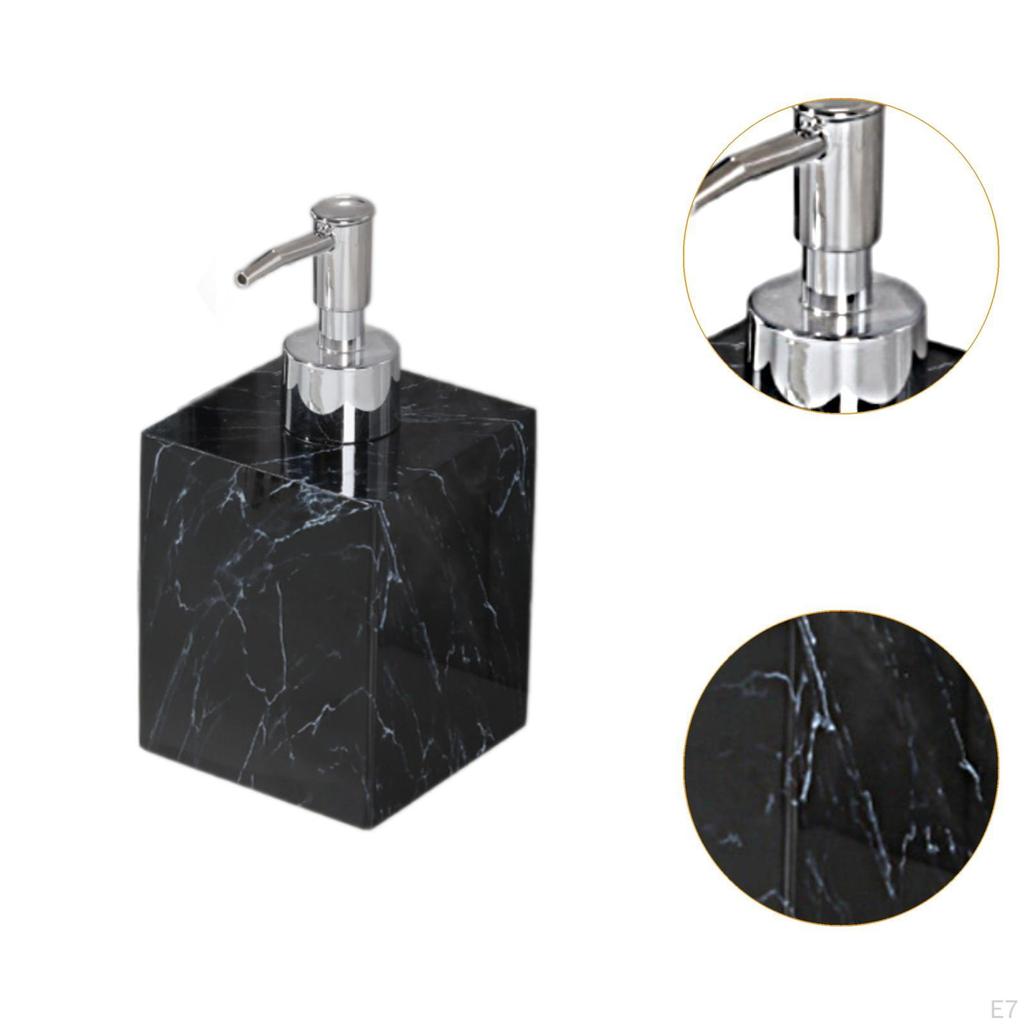 Диспенсер для мыла объемом 400 мл с мраморным дизайном для использования на столешнице