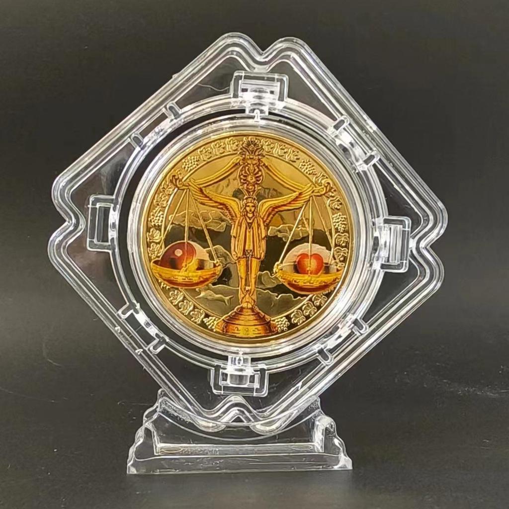 Позолоченный набор медальонов со знаками зодиака Скорпион, Близнецы и Весы