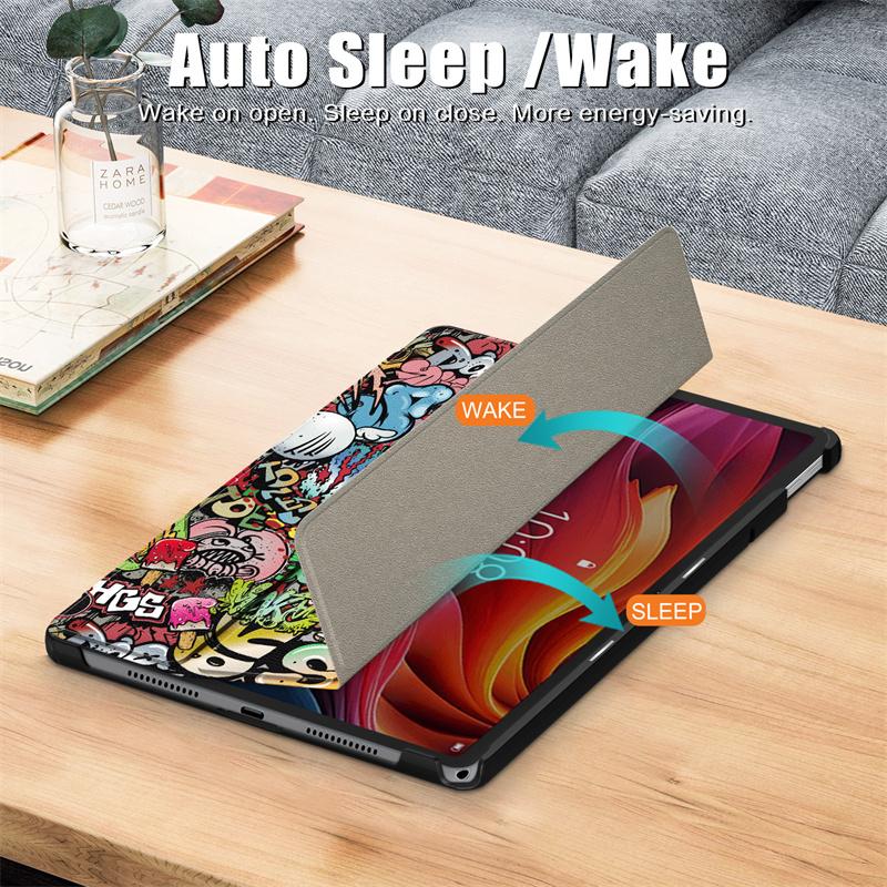 For Lenovo Tab K11 Plus Case 11.45 Fashion Paint Smart Leather Cover For Funda Lenovo Tab K11 Plus 11.45 inch tb352fu Case Coque