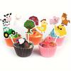 27 PCS Farm Animal Cake Decorations Party Decorations for Birthday Parties, Livestock Farm Cartoon Coasters Party Supplies