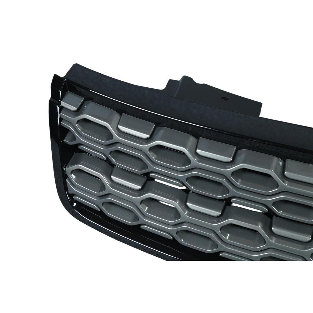 Fits Land Rover Discovery Sport (L550): Black Frame, Gray Mesh Front Grille