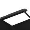 Folding Sun Loungers 2 pcs with Footrest Black