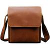 Genuine Leather Shoulder Bag Messenger Bag iPad Compatible Leather Crossbody Bag Commuter Bag Outdoor [Luufan] Men's