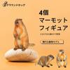 Oshhni 4-Piece Marmot Groundhog Figures, Realistic Animal Figures, Groundhog Model Toys, Birthday Gifts, Ornaments, Educational Toys for Kids, Hallowe