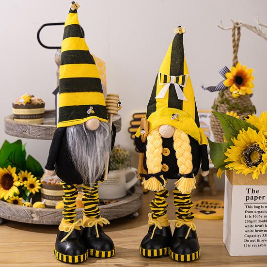 Полосатый принт, кукла гном, элемент дня пчелы, безликий орнамент эльфа, обувь, фигурка гнома, тканевая кукла, домашний декор