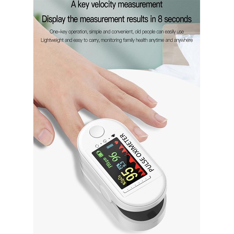 CE FDA Пульсоксиметр на кончике пальца Монитор насыщения крови кислородом TFT-дисплей