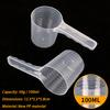 Clear Scale Pet Food Measuring Spoon Plastic  for Cat Dog Accurate Feeding Portion Control for Home Use