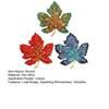 1/3Pcs Maple Leaf Brooch Colored Rhinestone Enamel Thanksgiving Brooch Festive Autumn Inspired Design Lapel Badge