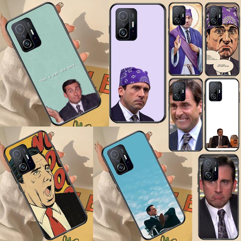 The Office Michael Scott Fundas For POCO F3 F4 X4 GT POCO X3 X5 F5 Pro Case For Xiaomi 13 12 Lite 12T 11T Pro Cover