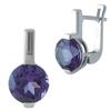 Silver Earrings with Alexandrite 4.9ct (1964170)