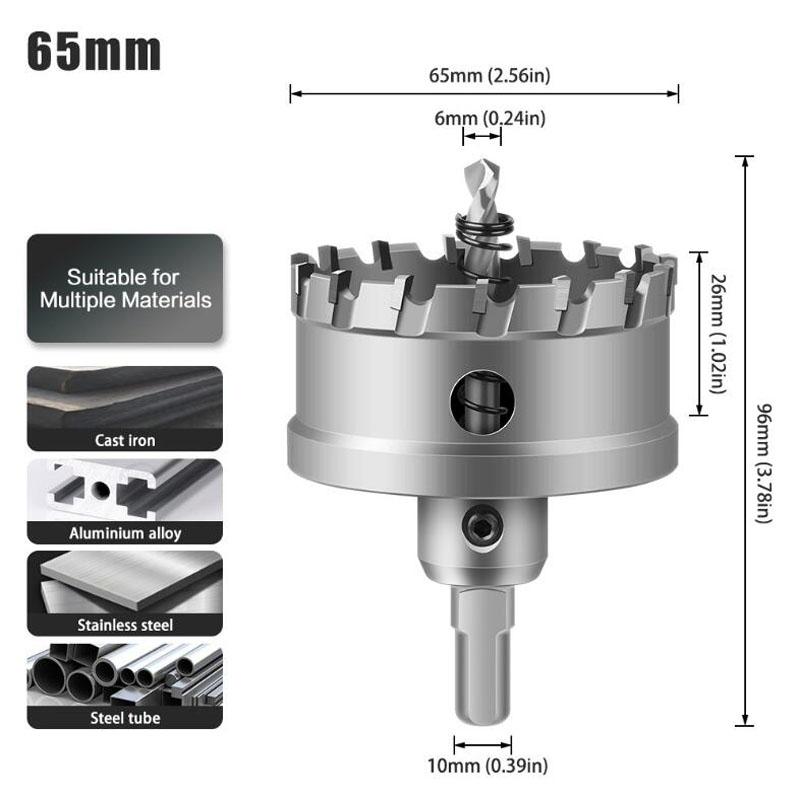 Карбидное сверло для кольцевой пилы, фреза для сверления металлических сплавов из нержавеющей стали