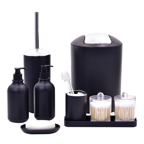 1 Набор аксессуаров для ванной комнаты, многоразовые пополняемые бутылочки для лосьона, дозатор для мыла и зубная щетка